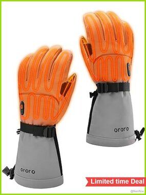 Heated Gloves Carbon Fiber Rechargeable Touchscreen Winter